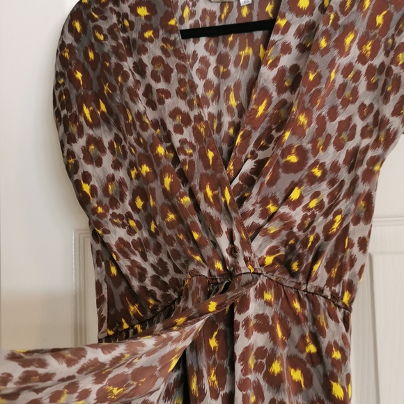 100% silk leopard dress XS - Picture 4 of 5